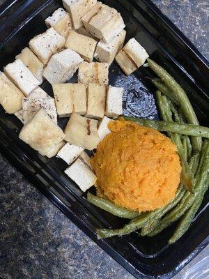 Vegan tofu grilled meal