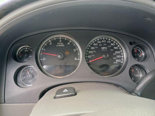 Dash board and his card