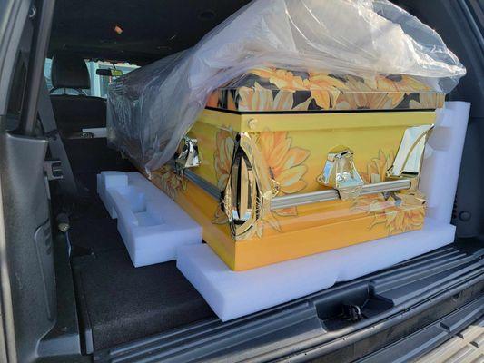 Delivery To a Funeral Home in Louisville KY.