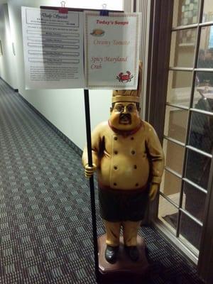 Daily specials posted outside