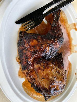 Wine based 1/2 chicken