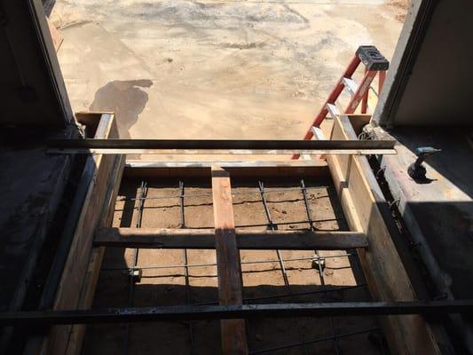 Pit ready for concrete