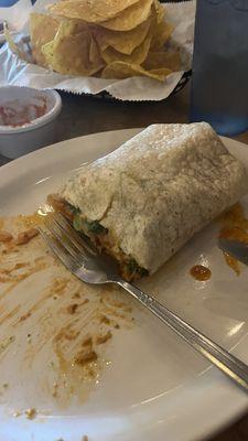 Burrito gigante with carnitas and asada! Yum