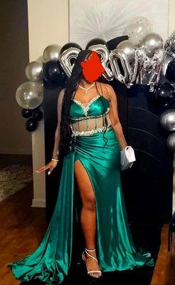 Me and my long hair for prom!