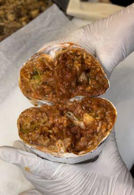 Al pastor burrito.