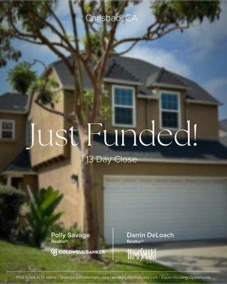 Recently funded in Carlsbad, CA
