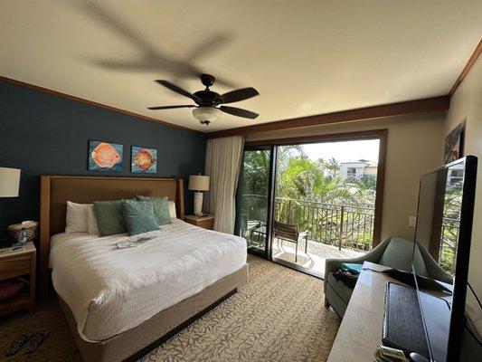 1 bedroom overlooking garden