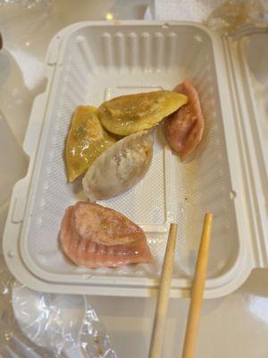 A variety of dumplings