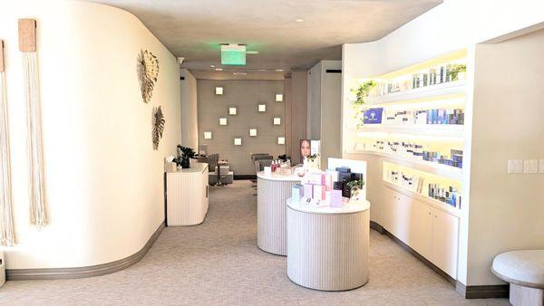 Lots of skincare products available