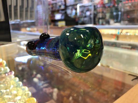 Beautiful hand made pipe. Locally blown glass from garden grove