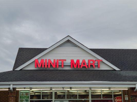 Mini Mart signage