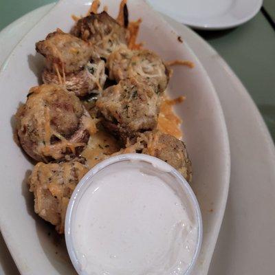 Stuffed mushroom appetizer, very garlic buttery