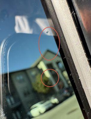 Debris under the tint