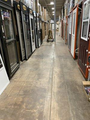 Large aisles at Sutherlands in Wichita Falls, Texas.