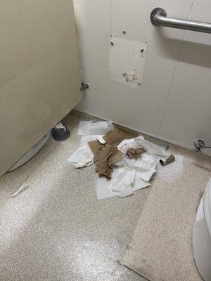 Bathroom gross like it hasn't been clean in weeks