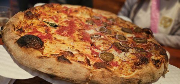 Half cheese half meatball. Tasty!