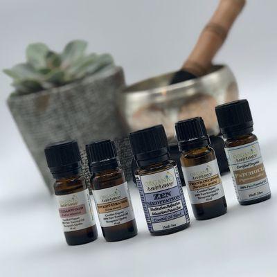 Essential oils and singing bowls