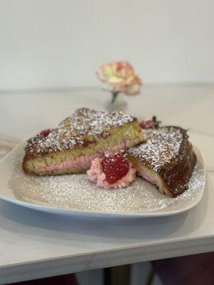 Strawberry cream cheese stuffed French toast