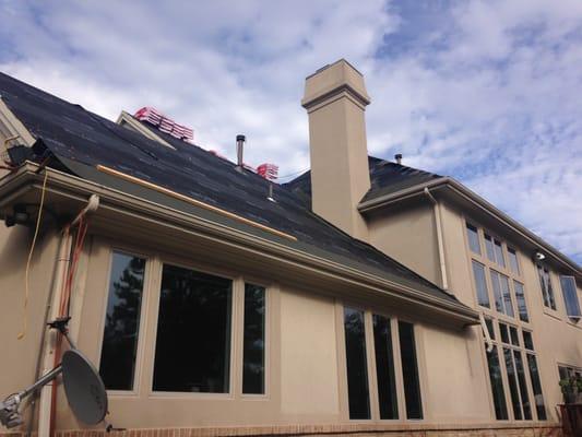 centerville roof and gutter job