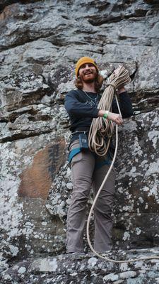 Our monthly outdoor climbing trips are good for the soul.