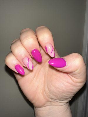 Manicure and pedicure great