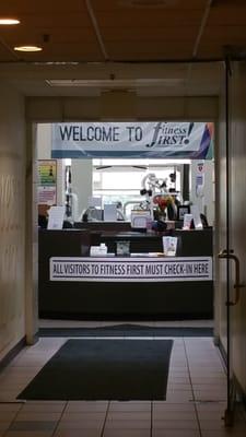 The front entrance of the gym