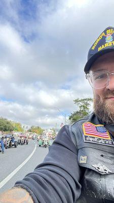 VFW Post 7122 riding in the Inverness Veterans Day parade
