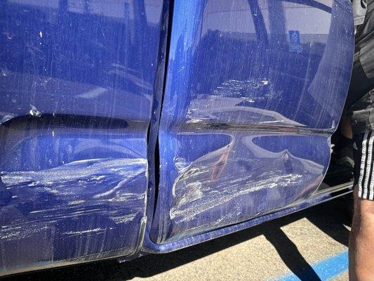 before of Wyatt's t-boned Tacoma