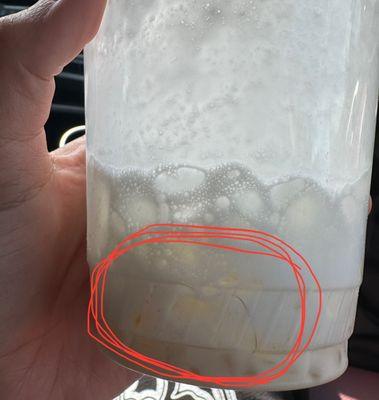 There was a hair strand in my drink & I didn't even notice until I finished it