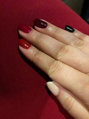 Valentine's Day manicure