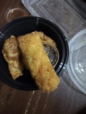 Egg rolls were average