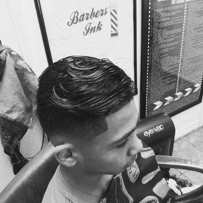Comb over Soccer look w/skin fade
