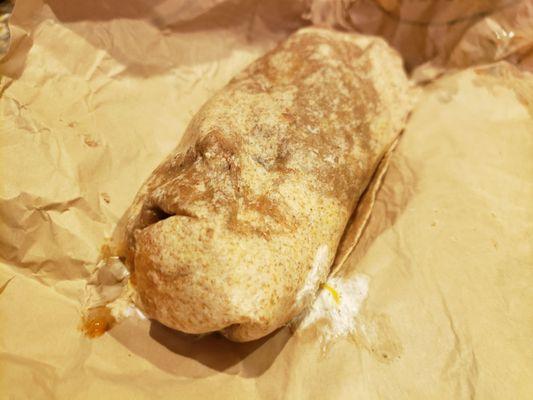 Veggie soft taco, filled to the brim with stuffings!