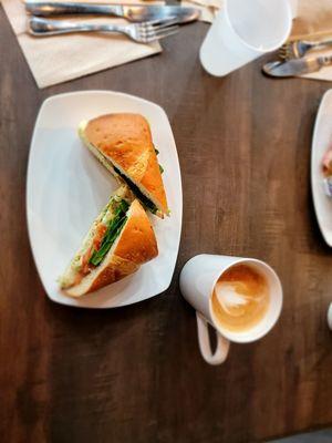 Chicken pesto sandwich