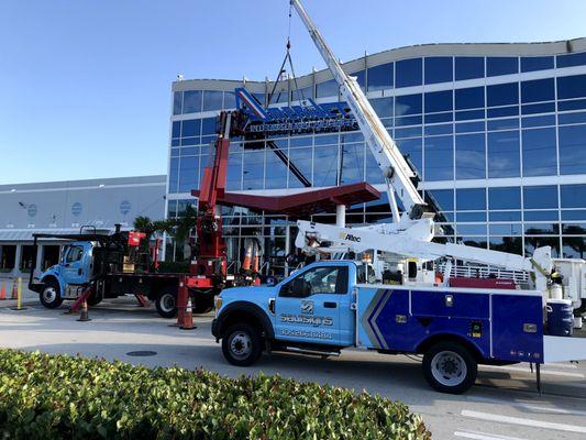 Exterior signs manufactured and installed by a professional crew from Saul Signs.