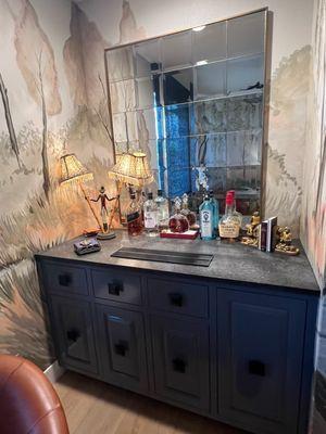 The black pearl matte finish granite was the perfect final touch!