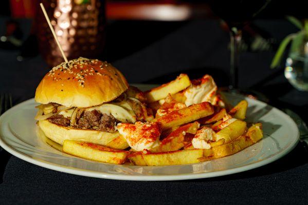 Gourmet Burgers, served at The Lounge at Valeria in Boerne