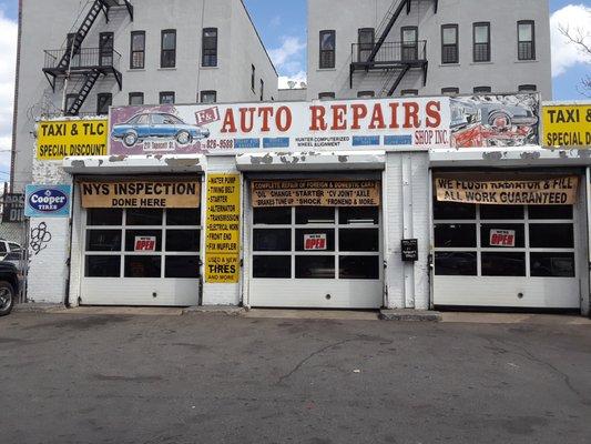 This is F & J Auto Repair shop front and it's amazing 3 bay shop with great deals and complete work and honesty!!!!