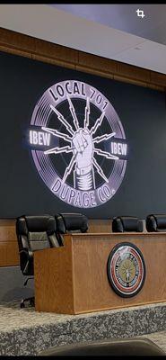 Inside their beautiful building