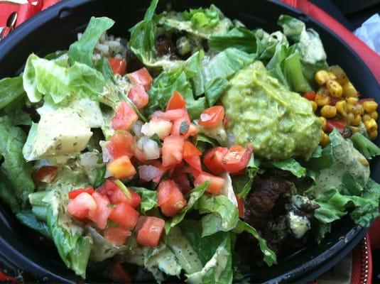 Steak cantina burrito bowl