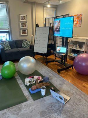 Getting ready for day of teaching!