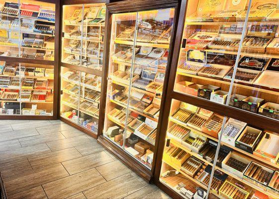 Premium cigar selection