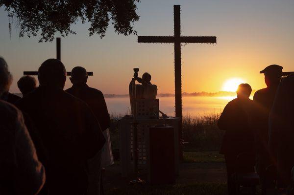 Easter Sunrise worship at Hope Lake Weir Campus.