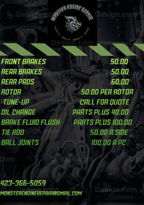 Monster Engine Repair