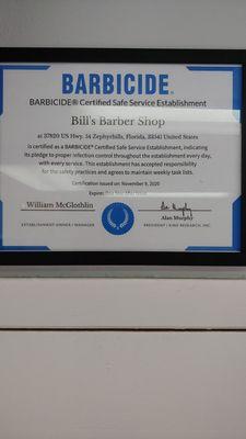 Certified Safe Service Establishment