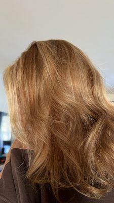 My hair outcome. EXACTLY WHAT I WANTED!!!! So happy