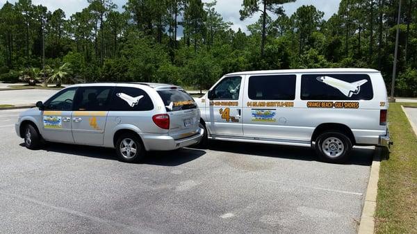 We have 4 Mini Vans and 2 Large Vans. Check us on Facebook. Airport runs can be scheduled at anytime. Tks 251 981 NASA (6272). Ms Billi