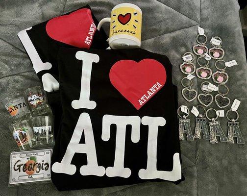 I  ATL t-shirts, mug, keychains, magnets and shit glasses.