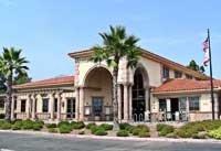 Rancho Santa Margarita Library Bookstore on the right of the main entrance.