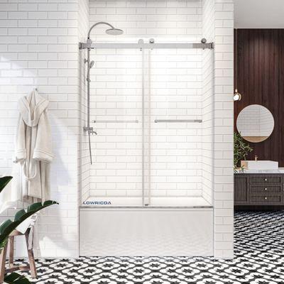 Lowricoa frameless double sliding shower door DS01